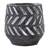 Helaine Grey and Silver Small Planter