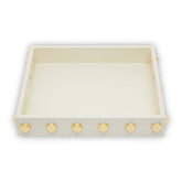 Frida Cream and Gold Studded Tray