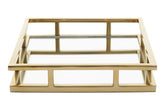 Cruzar Square Gold Finish Tray