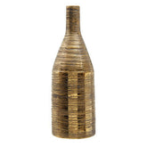 Hermosa Gold Large Ceramic Bottle Vase