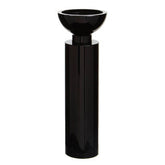 Carrie Large Black Crystal Candle Holder