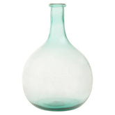 Bexley Blue Large Bottle Neck Recycled Glass Vase