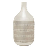 Briella Glass Vase in Silver and Copper