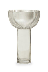 Esma Large Grey Glass Vase