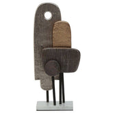 Simbolo Small Assorted Colour Metal Sculpture On Marble Base