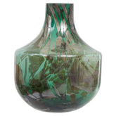 Herbie Green and Gold Large Glass Vase