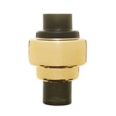 Cayden Small Smoked Black And Gold Vase
