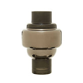 Cayden Small Smoked Black And Silver Vase