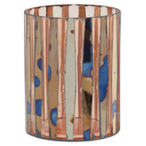 Gaia Pink Mosaic Small Candle Holder
