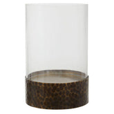 Akola Large Antique Gold Candle Holder