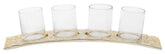 Akola Antique Gold and Glass Tealight Holder