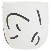 Tundra Black And White Planter