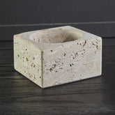 Tibor Travertine Square Decorative Bowl