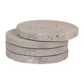 Tibor Travertine Set of 4 Coasters