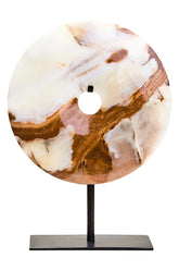 Oleena Small Round Dia 20cm Onyx Disc Sculpture