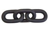 Cato Black Wood 3 Link Chain Decor