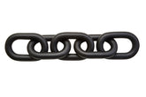 Cato Black Wood 5 Link Chain Decor
