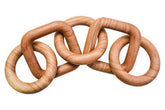 Cato Natural Wood Five Link Chain Decor