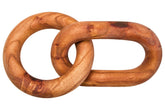 Cato Brown Wood 2 Link Chain Decor