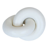 Cato White Wood Small Knot Decor