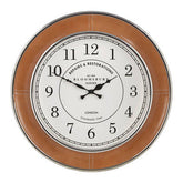 Churchill Tan Genuine Leather Small Wall Clock