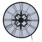 Genova Black And White LED Wall Clock