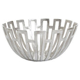 Delphi Large Silver Finish Bowl