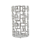 Delphi Small Candle Holder in Silver Finish