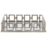 Rhoda Rectangle Nickel Finish Mirror Tray