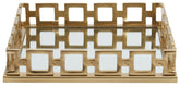 Rhoda Square Gold Mirror Tray