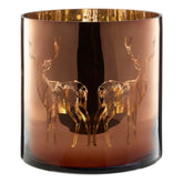 Medium Brown Stag Candle Holder