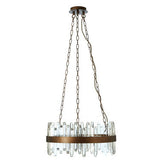 Lustra Acrylic Chandelier with Copper Band