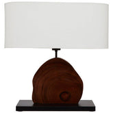 Hestina Wooden Live Edge Design Table Lamp