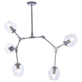 Abira 5 Arm Silver Finish Pendant Light