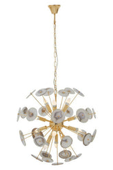 Glamour Gold and Agate 12 Light Ceiling Light