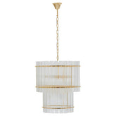 Ritz Six Bulb Glass Pendant Light