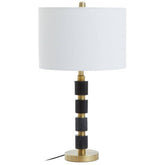 Elin Black Marble and Brushed Gold Table Lamp