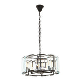 Babylon Small Black 6 Light Chandelier