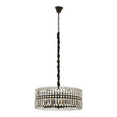 Babylon Six Bulb Black Crystal Chandelier