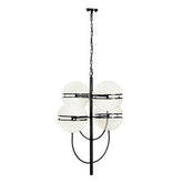 Abira Four Ball Matt Black Pendant Light