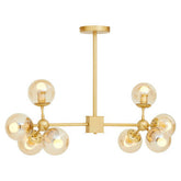 Abira Gold 8 Arm Pendant Light