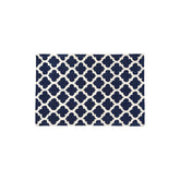 Bosie Kensington Townhouse Navy Blue and White Rug