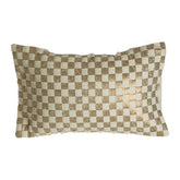 Bosie Kensington Townhouse Cream And Gold Check Cushion