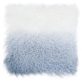 Bosie Real Mongolian Fur Grey Ombre Square Cushion