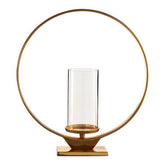 Cirqua Large Gold Finish Candle Holder