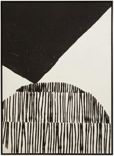Astratto Black and White Abstract Hand Painted Wall Art