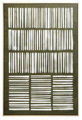 Astratto Green And Natural Textured Canvas Wall Art
