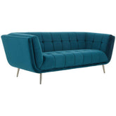 Sabine 3 Seat Green Fabric Sofa