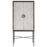 Milan Two Door Elm Wood Wine Cabinet