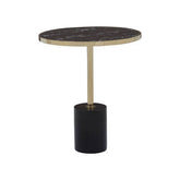 Oria Warm Metallic End Table